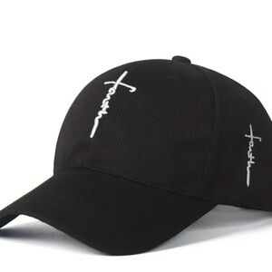 New Black Faith Baseball Cap